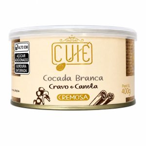 Cuié-cocada branca com cravo e canela cremosa